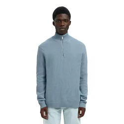 Pull à Demi-zip Dane Dusty Blue XL