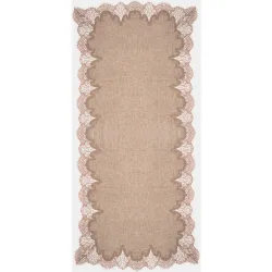 Foulard rectangular en lana de
