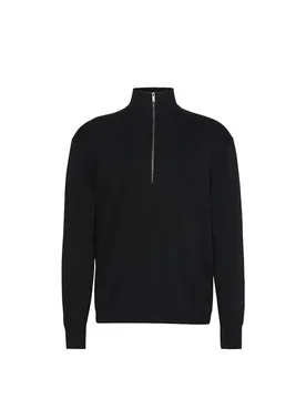 Calvin Pull col montant zippé en coton - Calvin Klein - FashionsVida