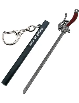 Cm Eren Jaeger Levi Ackerman Sword Model Keychain for Men Attack on Titan Stereomotor-Sword with scabbard Full Metal Key Ring - Aliexpress - FashionsVida