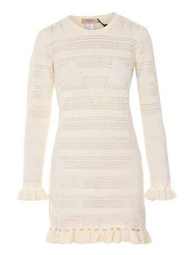 Twinset Abito in maglia bianca