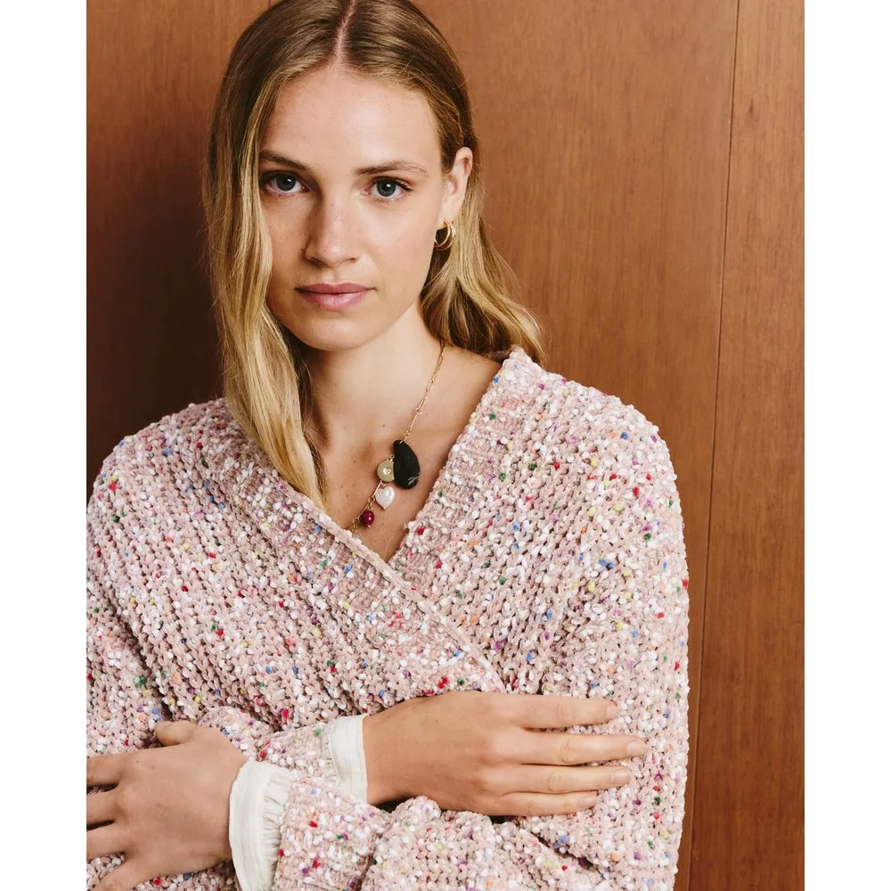 Chaqueta de chenilla lisa de mujer - Southern Cotton - FashionsVida
