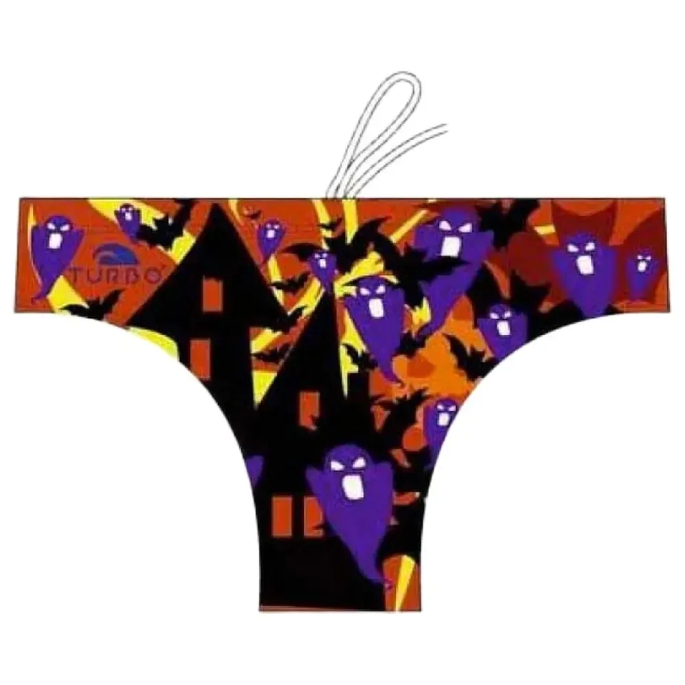 Halloween Pumpkin Swimming Brief Multicoloured XL Men - TURBO - FashionsVida