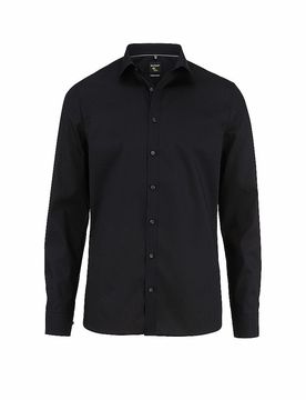 Business Hemd Super Slim schwarz 41 herren