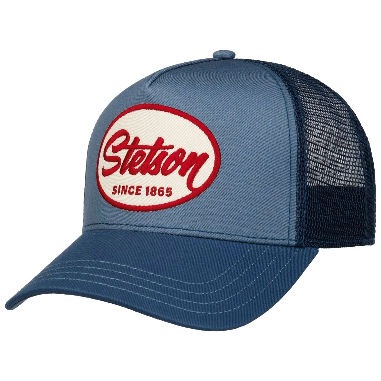 Engine Trucker Cap by - blue - Female - Size: One Size - Stetson - FashionsVida