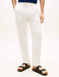 Harlem Sorona Regular Fit Linen Rich Lightweight Trousers Ivory male