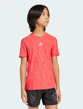 Short All Run Champ Woven Junior 7-8A Black / Reflective Silver - Adidas - FashionsVida