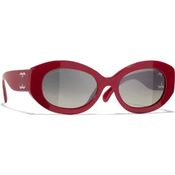 Gafas de sol CH5528 de mujer ovalada en acetato con lente degradada