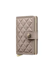 Geldbörse - Miniwallet Premium Emboss Diamond chalk crema