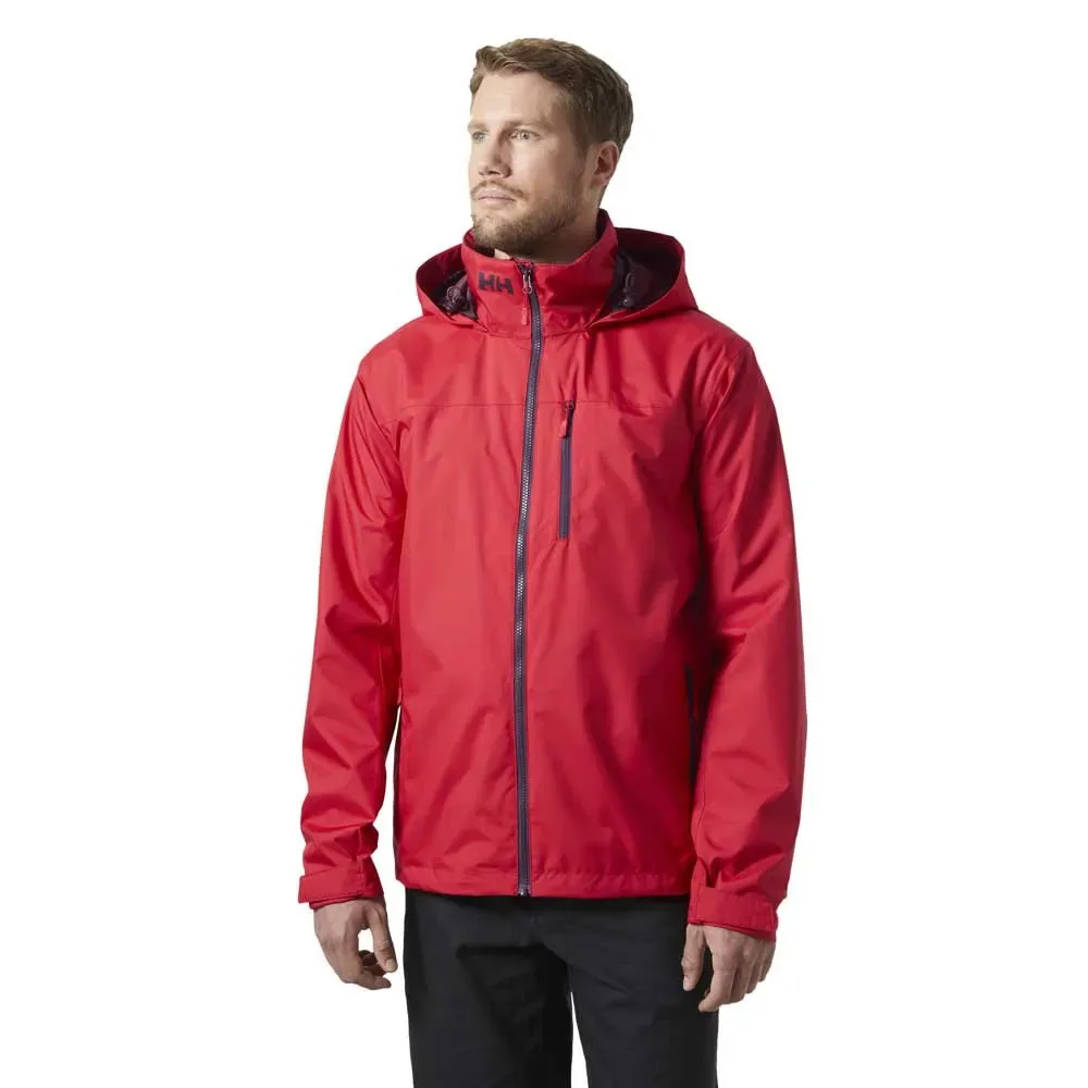 Crew Hooded 2.0 Jacket Red L Men - Helly Hansen - FashionsVida
