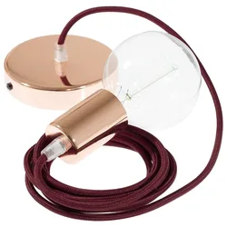 Cables Suspension Luminaire Rm19 1 M Diy Burgundy / Copper One Size