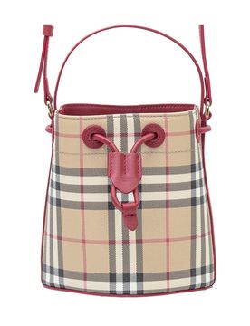 Mini Checkerboard Bucket Bag