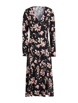 Midi-Kleid Damen Schwarz S Damen
