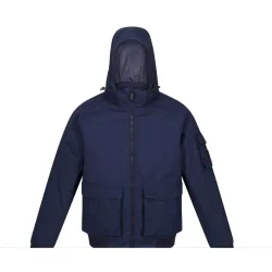 Mens Faizan Hooded Waterproof Jacket (Navy) - Size X-Large
