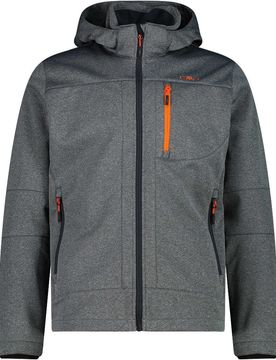 Man jacket zip hood chaqueta softshell hombre Gris (56)
