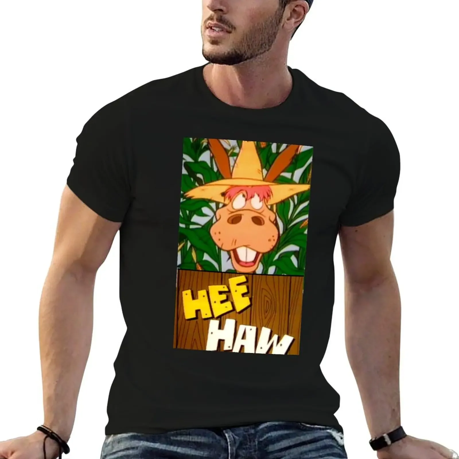 Hee Haw T-Shirt Basic Solid Color Short Sleeve T-Shirt - Aliexpress - FashionsVida