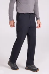Delta Mens Cargo Stretch Trousers - Black - Black - Size: W34
