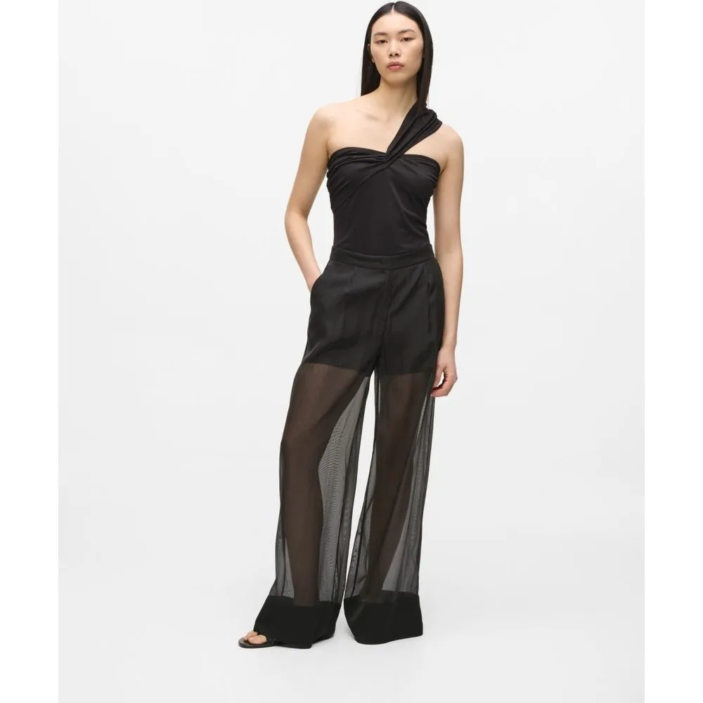 Pantalones de mujer transparencia organza - Karl Lagerfeld - FashionsVida