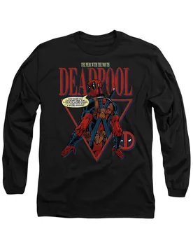 Deadpool Cover Candy Long Sleeve T-Shirt, Black - Black - Size: XL - Marvel - FashionsVida