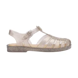 Sandali Di Gelatina Possession Shiny Beige Silver Glitter EU 39