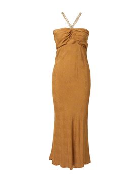 Warehouse Vestido de noche cognac