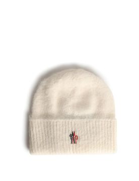 Tricot Beanie in alpaca e lana d'avorio