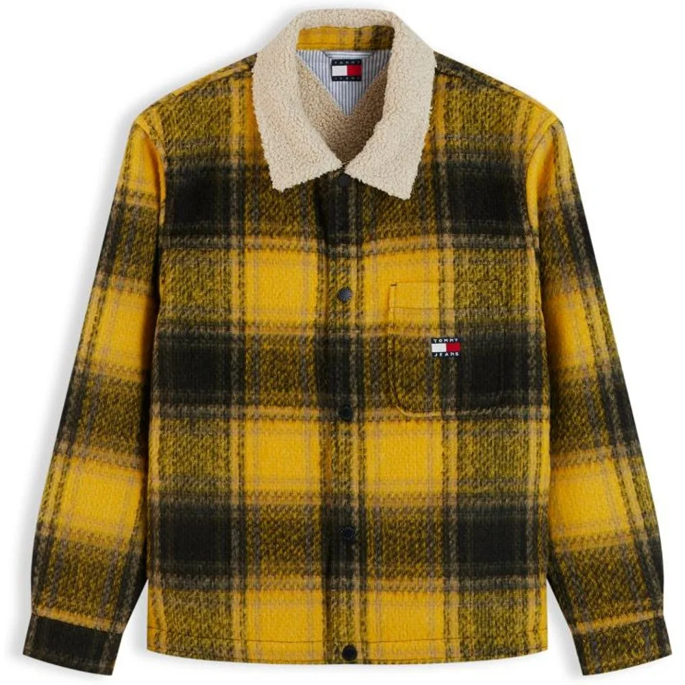 Sobrecamisa TJM Teddy Collar Brushed Shacket de - Tommy Jeans - FashionsVida
