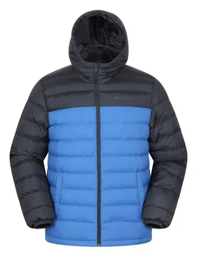Seasons Mens Padded Jacket - Blue - Blue - Size: XXL - Mountain Warehouse - FashionsVida