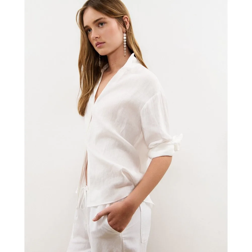 Brownie - Camisa de mujer de lino - Brownie - FashionsVida