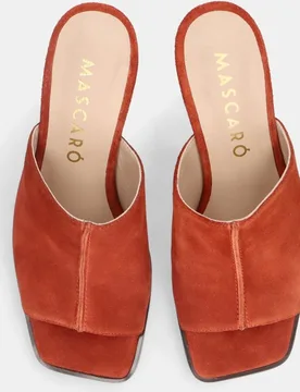 Sandalias de tacón Emi de mujer en ante - Mascaró - FashionsVida