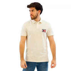 Polo A Maniche Corte Flag Regular Fit Ivory Petal M