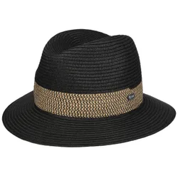 Valeno Toyo Traveller Straw Hat by - black - Size: XL (60-61 cm)