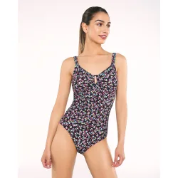 Bañador de mujer alba basico foam copa b tirante regulabl