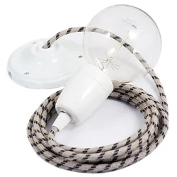 Cables Suspension Luminaire Rd54 Stripes Diy 50 Cm Anthracite / White One Size