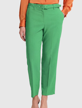 Pantalone a sigaretta donna verde