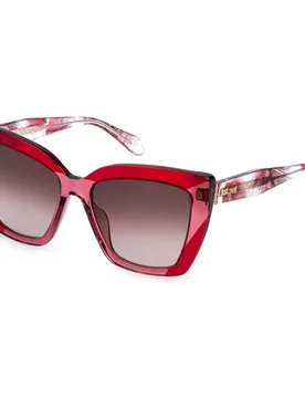 Occhiali Da Sole Da Donna Sjc17v-560v6 Shiny Transp.Bordeaux Red Brown Gradient Brown/CAT2 - Just cavalli - FashionsVida