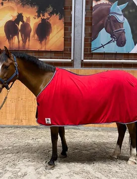 Manski Abschwitzdecke Fleece - bright red 125cm - Reitsport Manski - FashionsVida