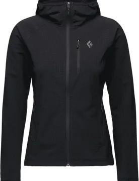 Veste polyvalente à capuche - W Coefficient Storm Full Zip Hoody Black - Taille M - Noir - Black diamond - FashionsVida