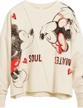 Sudadera de mujer mickey y minnie mouse™ - Desigual - FashionsVida