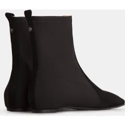 Botines elásticos de mujer de tejido tecnológico y ante