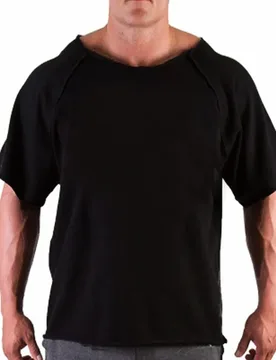 Men's Casual Batwing Rag Shirt Male O Neck Cotton Gym T-Shirt Fitness Gym Wear Breathable Bodybuilding Muscle Tee Tops New - Aliexpress - FashionsVida