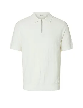 Poloshirt SLHCRAN blanc L - Selected - FashionsVida
