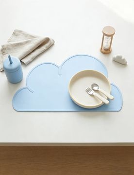 Tovaglietta a forma di nuvola - blu pallido