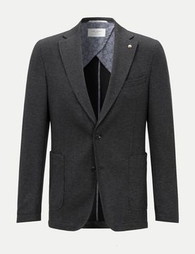 Sharp-Fit Jersey Sakko Grau 52