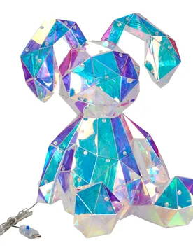LED-Leucht-Hase „Prisma“ transparent - viva domo - FashionsVida