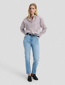 Regular Cuffed Shirt Samba Stripe Größe M female