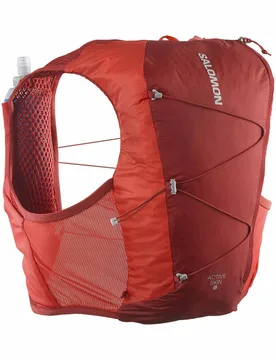 Sac de running - Active Skin 8 Set Red Dahlia/High Risk Red - Taille M - Rouge - Salomon - FashionsVida