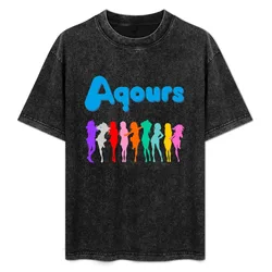 Aqours Ver. 2 T-Shirt Basic Lightweight Short Sleeve Tee