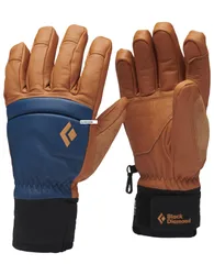 Gants de freeride en PrimaLoft® - Spark Gloves Henna Ink Blue en Cuir - Taille S - Bleu