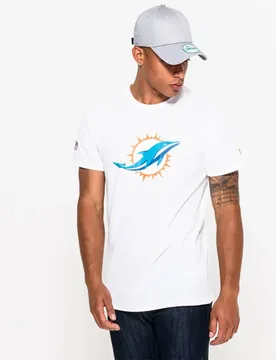 T-shirt à Manches Courtes Nfl Regular Miami Dolphins White XL